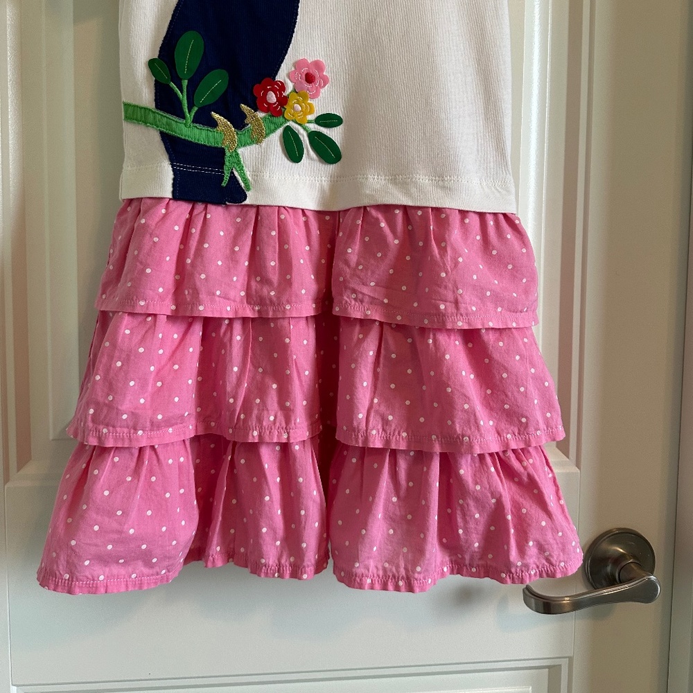 Mini Boden Toucan Appliqué Dress size 6/7 - Picture 2 of 6